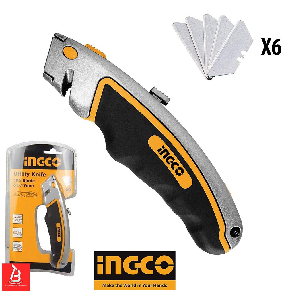 INGCO cutter 61X19MM 6 blades