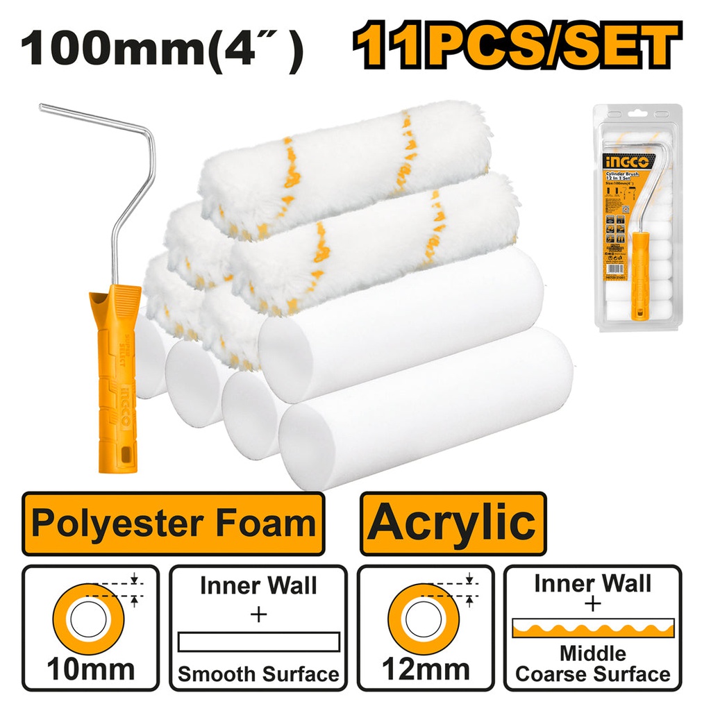 INGCO SET DE ROULEAUX 12 EN 1  