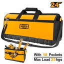 INGCO SAC A OUTILS 60CM RIGIDE, POCHES INTERNES ET EXTER [HTBG04]