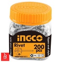 [HWRT4001011] INGCO RIVET 4X10MM BOITE DE 200 PIECES  