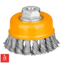 INGCO BROSSE METALLIQUE TORSADEE 100MM [WB21001]