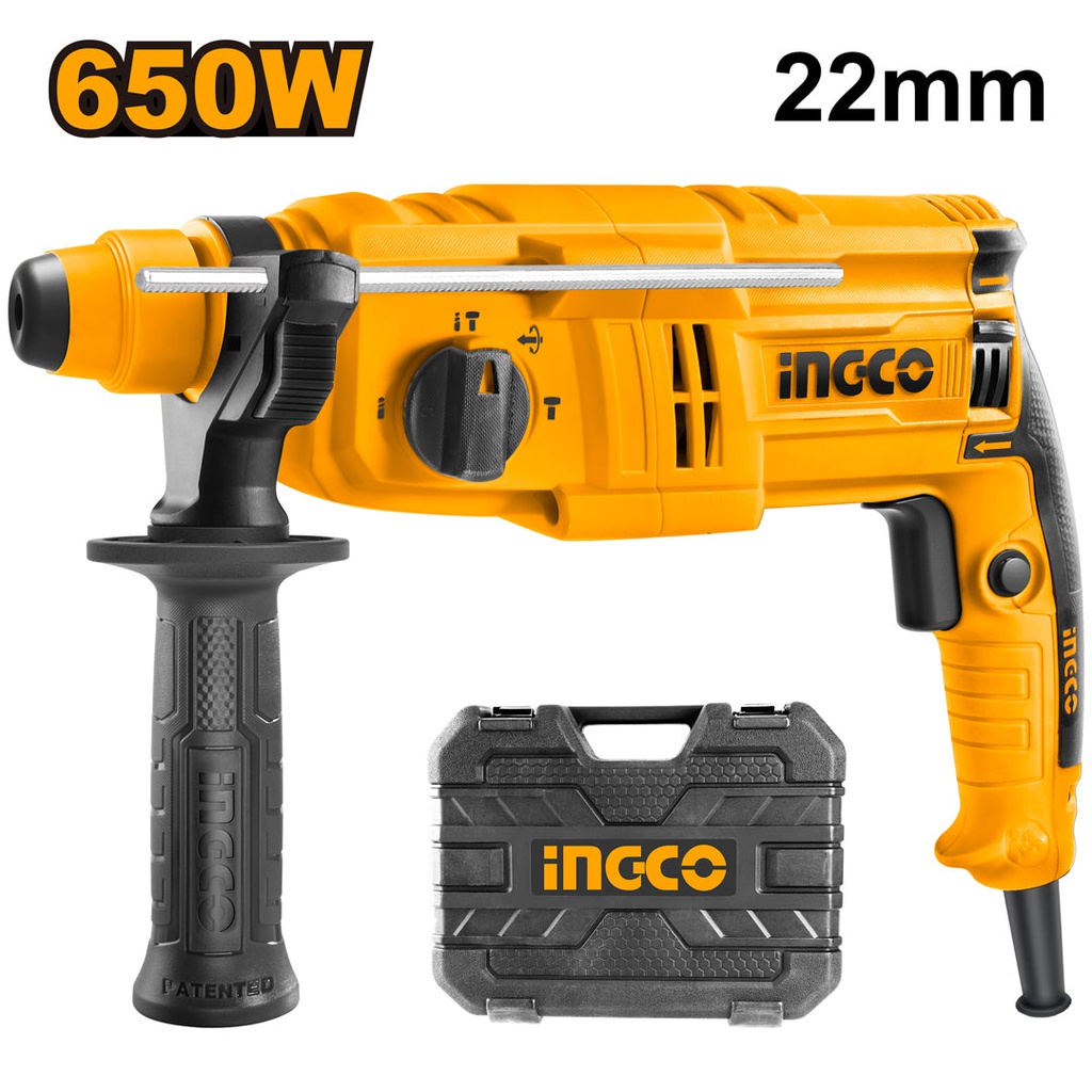 INGCO MARTEAU PERFORATEUR 22MM 650W [RGH6528]