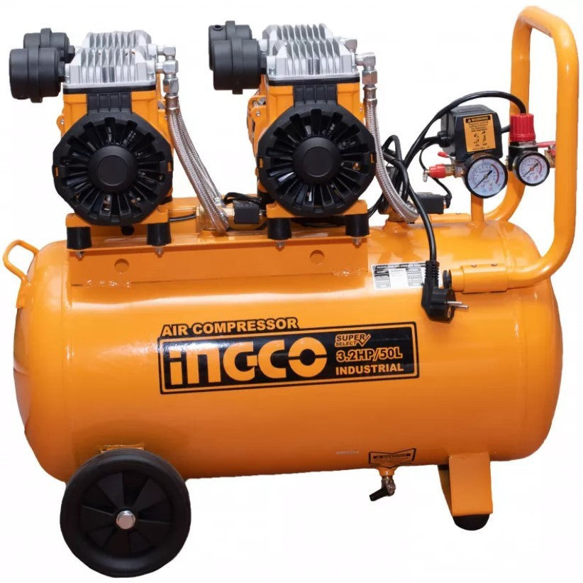 INGCO COMPRESSEUR SILENCIEUX 50L 2×1200W（3.2HP）  