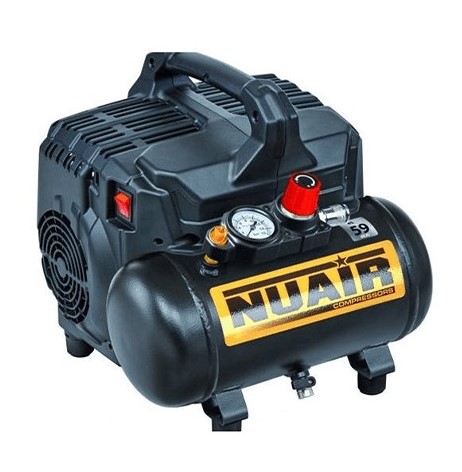 COMPRESSEUR A AIR NUAIR SILENCIEUX 6L 1HP