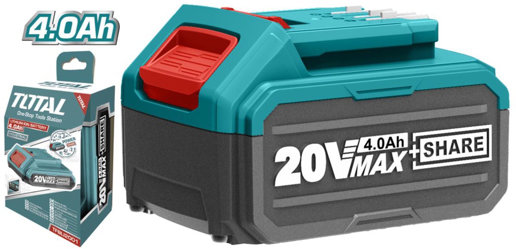 TOTAL BATTERIE 20V 4AH  [TFBLI2002]