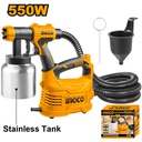 INGCO PISTOLET A PEINTURE 550W BAC EN ALUMINIUM [SPG5008-2]