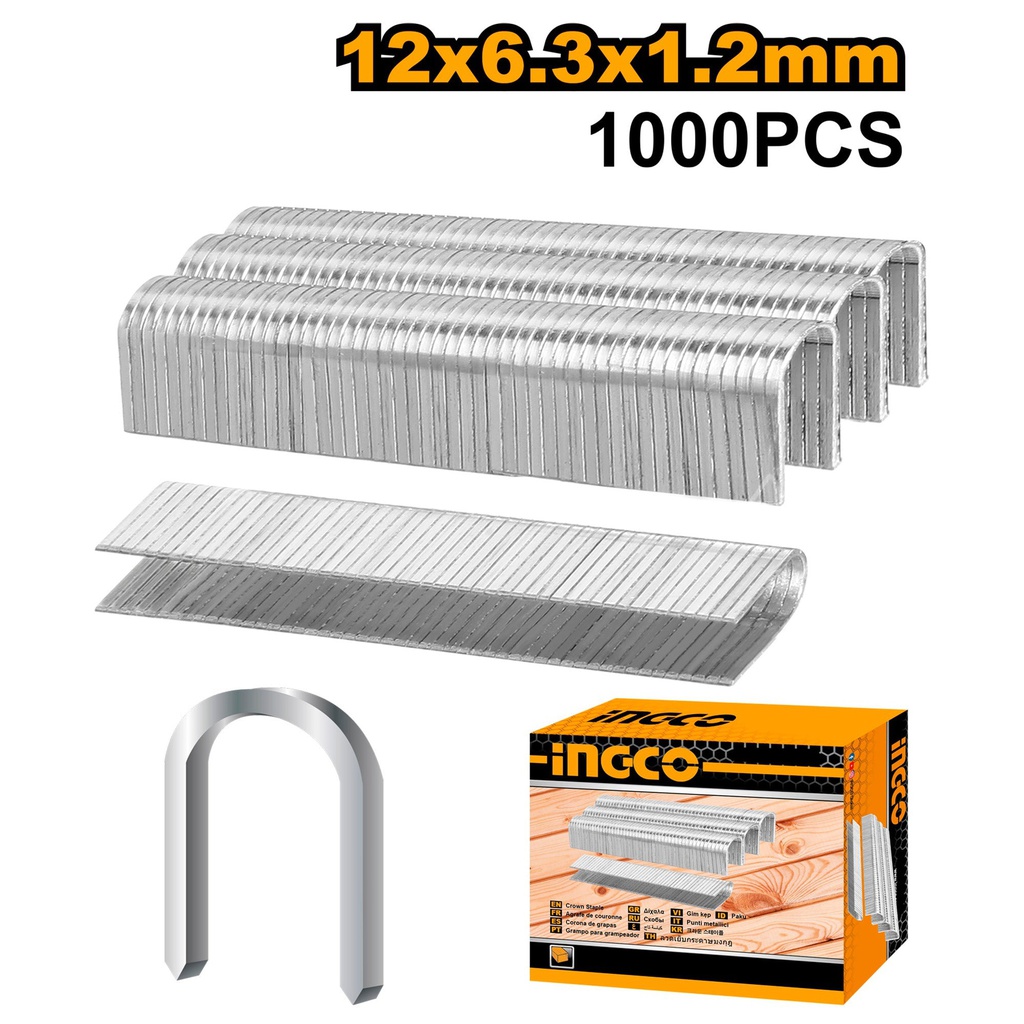 INGCO BOITE AGRAFE 1000PCS 8MM*1.2MM POUR HSG1405 [STS0208]