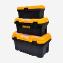 INGCO JEU DE 3 BOITES À OUTILS EN PLASTIQUE 14" 17" 20"  [PBXK0301]