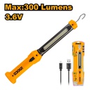 INGCO LAMPE DE TRAVAIL À BATTERIE RECHARGEABLE [HWLI35261]