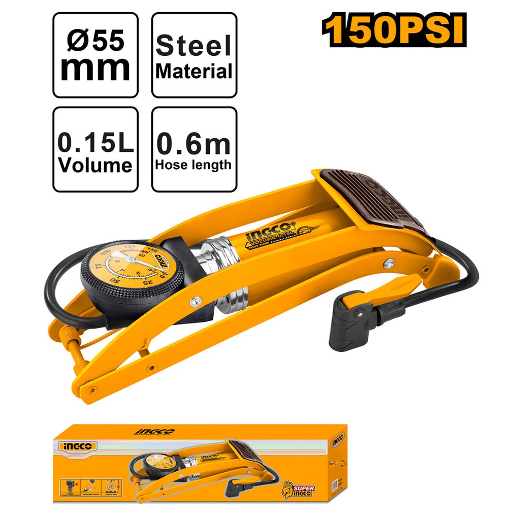 INGCO POMPE A AIR A PIED 120PSI [MPP5511]