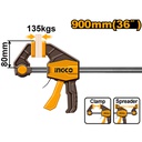 INGCO SERRE-JOINTS RAPIDE UNE MAIN 80X900MM [HQBC36803]