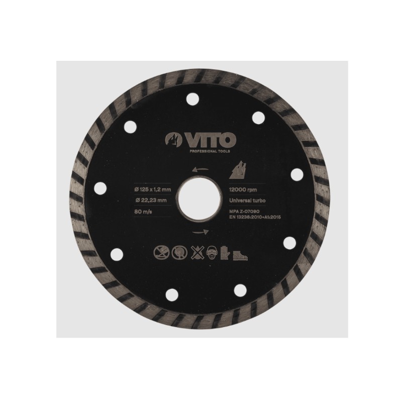 VITO DISQUE DIAMANT UNIVERSEAL TURBO 115MM  
