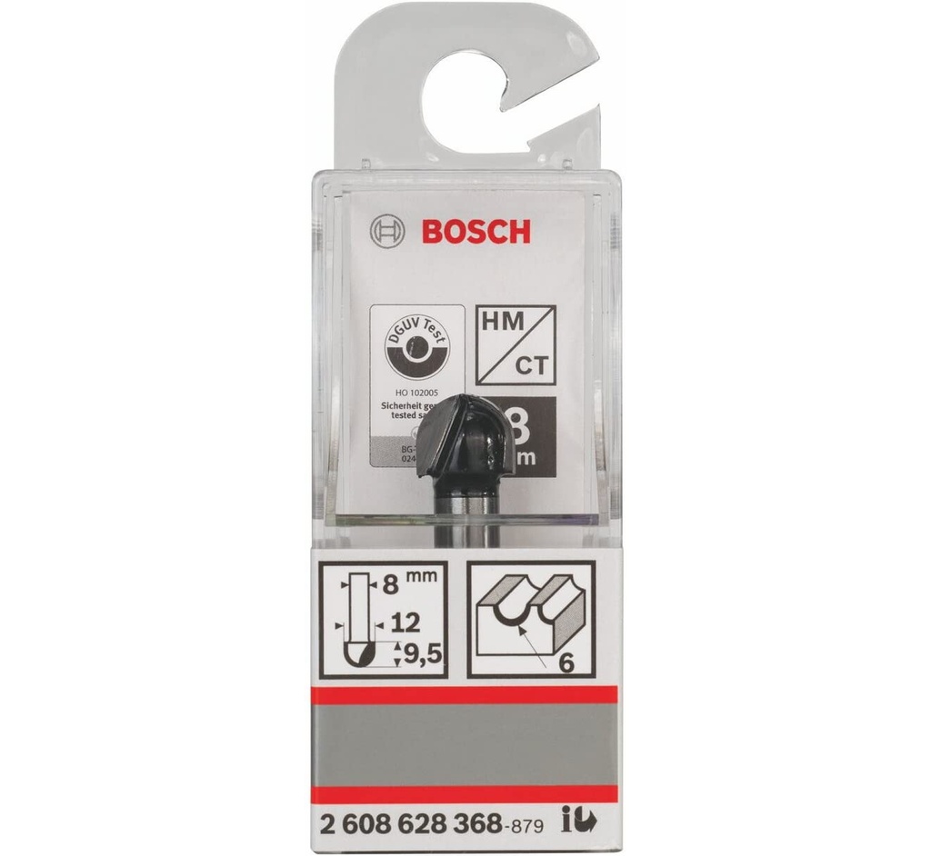 BOSCH رأس تفريز 8 مم/12