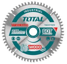 TOTAL LAME DE SCIE CIRCULAIRE (BOIS) 235MM 60T [TAC231623]