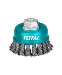 BROSSE METALLIQUE TORSADEE 75MM TOTAL