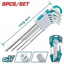 TOTAL JEU DE CLE HEXAGONALE 9PCS [THT106291]