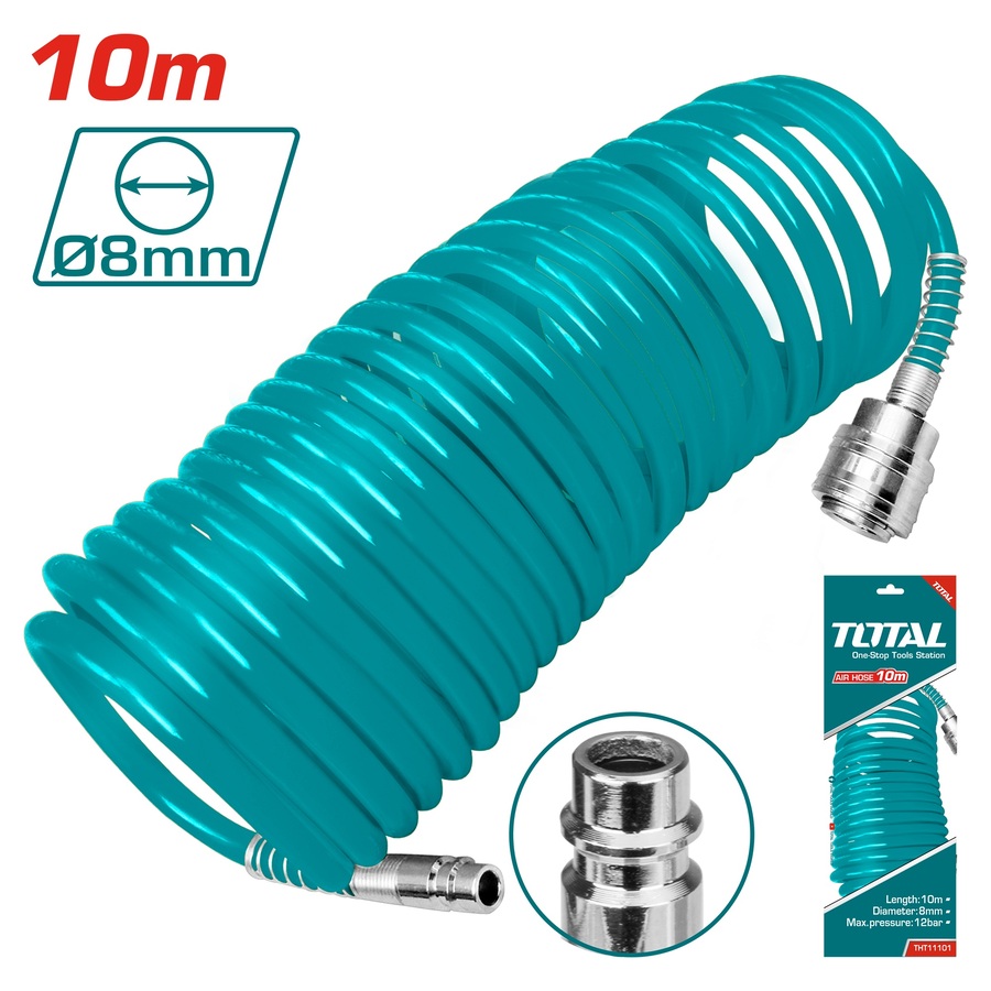 TOTAL TUYAU D'AIR POUR COMPRESSEUR 10M  