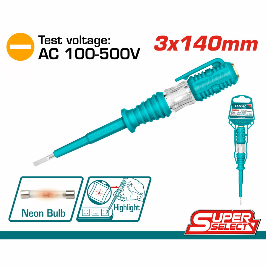TOTAL TOURNEVIS TESTEUR  [THT291908]
