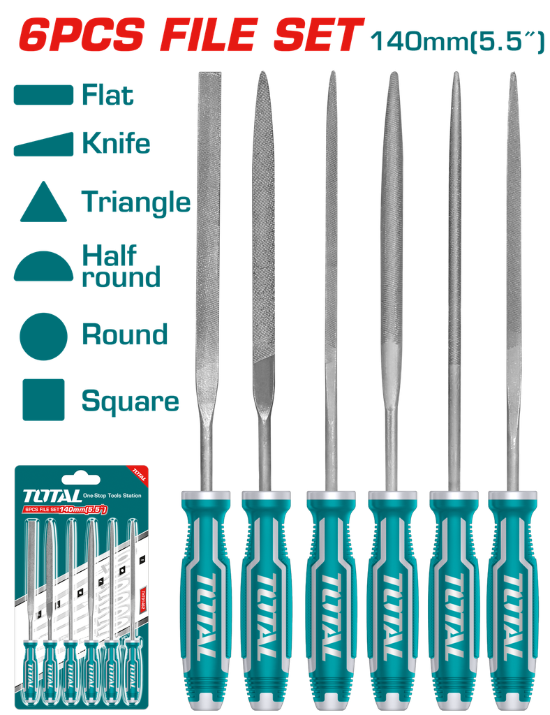 TOTAL 6-piece file set