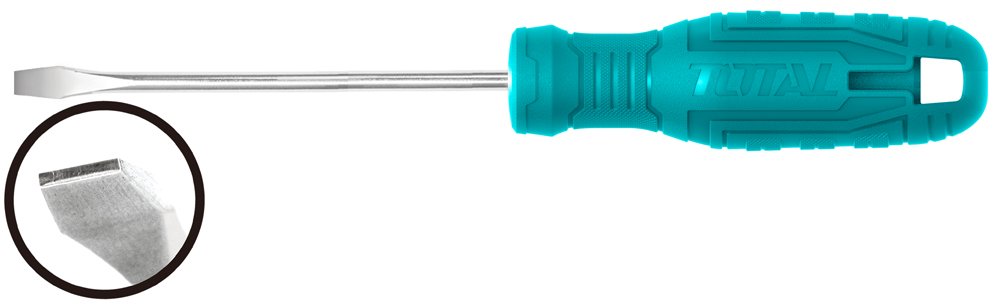 TOTAL slotted screwdriver 6*125MM