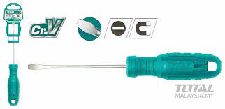 TOTAL slotted screwdriver 6X150MM