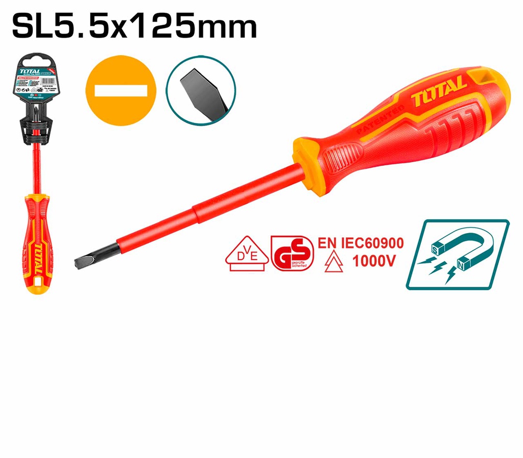 TOURNEVIS ISOLE 5,5*125MM TOTAL