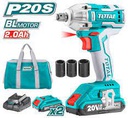 [TIWLI2001] TOTAL مفتاح صدمي لاسلكي 20 فولت + بطاريتان