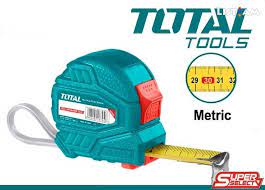 TOTAL RUBAN A MESURER EN ACIER 5MX19MM  