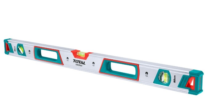 TOTAL spirit level with strong magnets 80CM