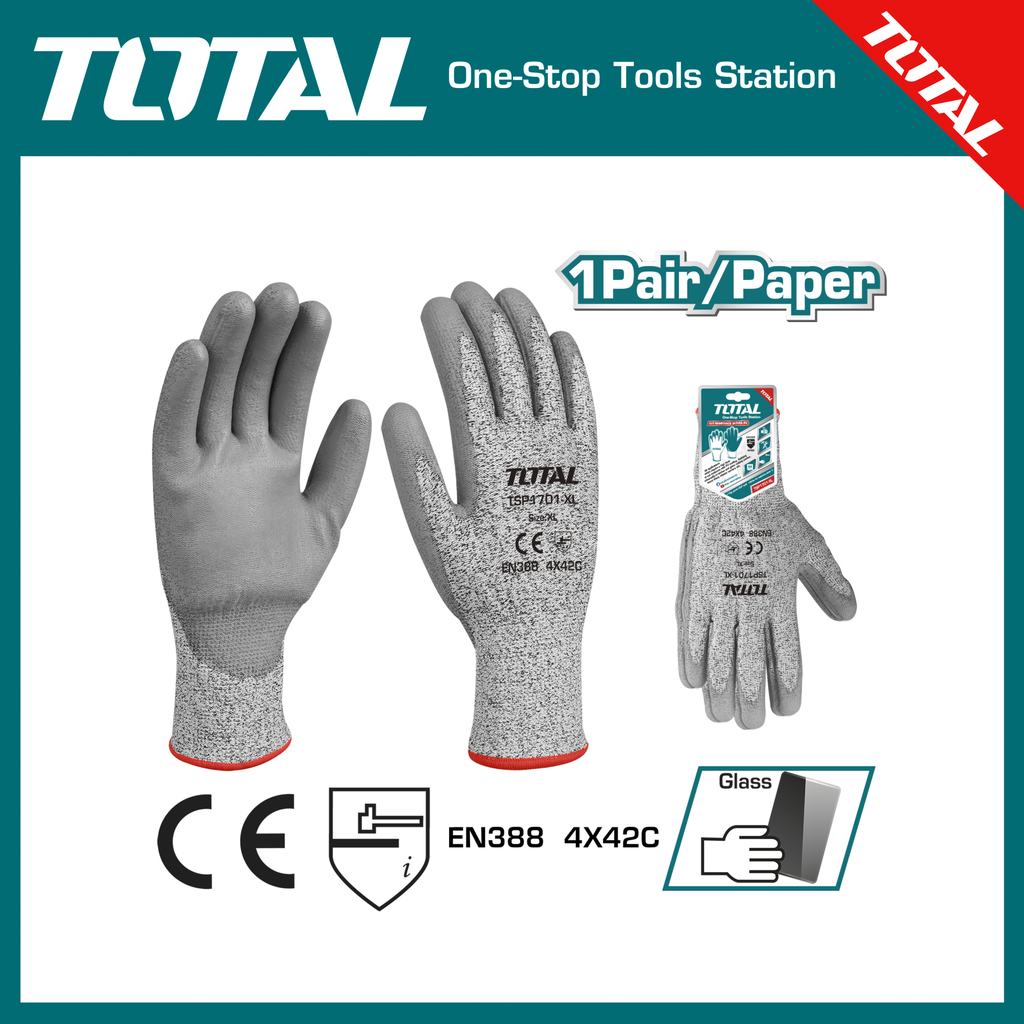 TOTAL cut-resistant gloves XL