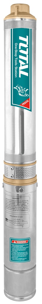 TOTAL POMPE DE PUITS PROFOND DE 4'' 1500W (1,5HP) [TWP515001
]