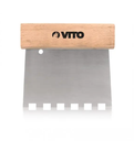 [VIED300] VITO notched steel trowel 300MM 6X6MM