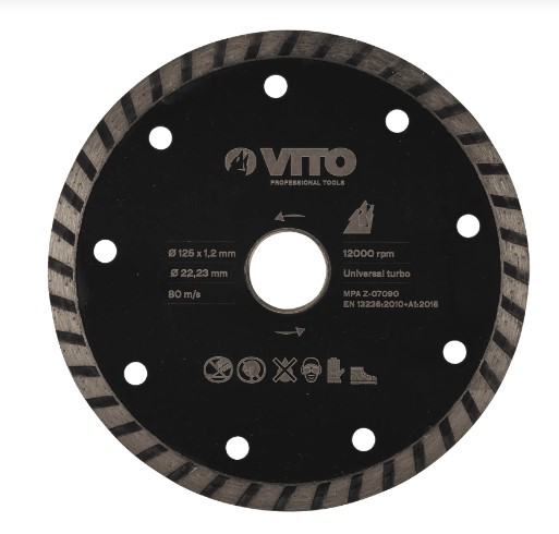 DISQUE DIAMANT TURBO 125MM