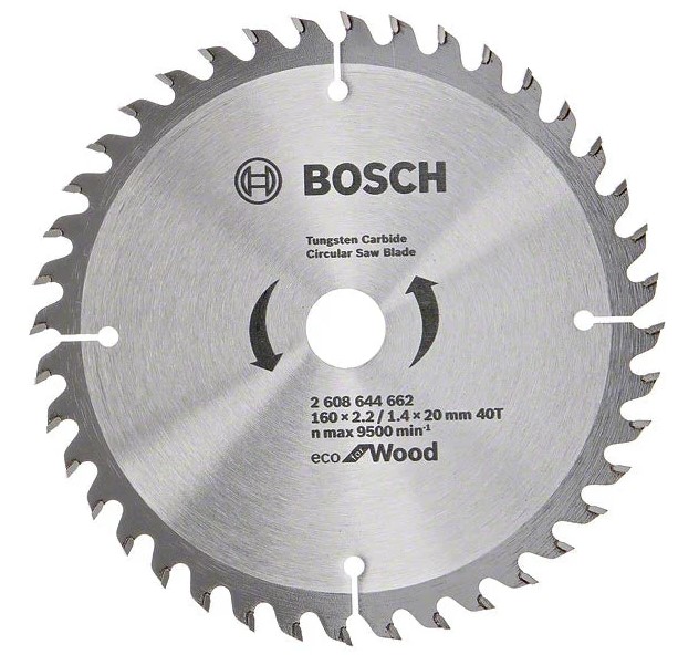 DISQUE BOIS 160X2.2/1.4X20MM 40T BOSCH