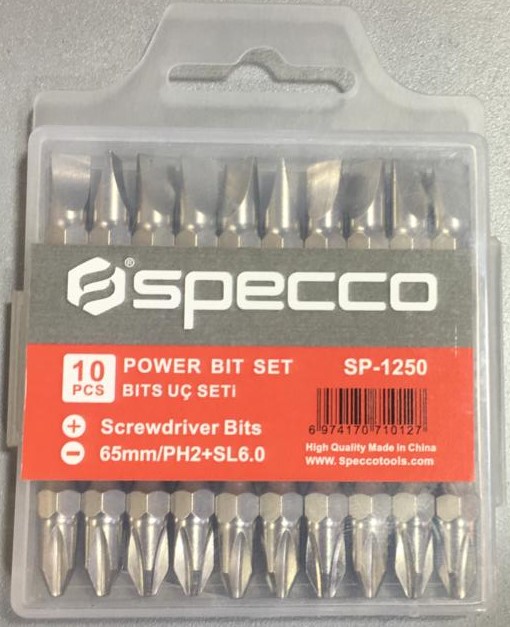 SPECCO set of 10 power bits