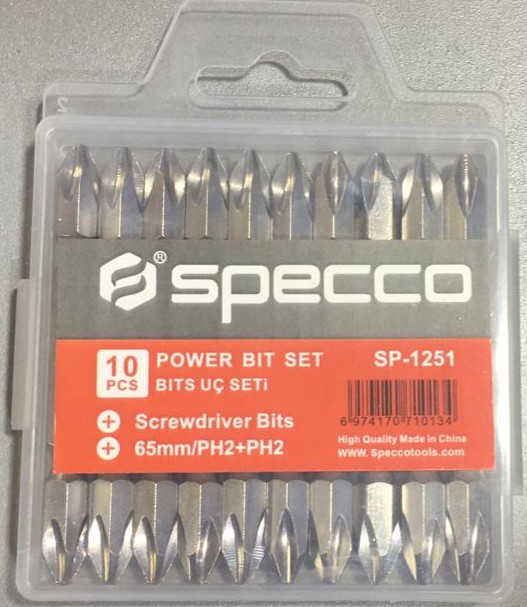 SPECCO JEU DE 10 EMBOUTS D’ALIMENTATION [SP-1251]