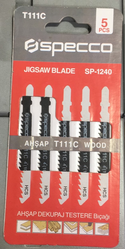 SPECCO JEU DE LAMES DE SCIE SAUTEUSE 5 PIÈ [SP-1240]