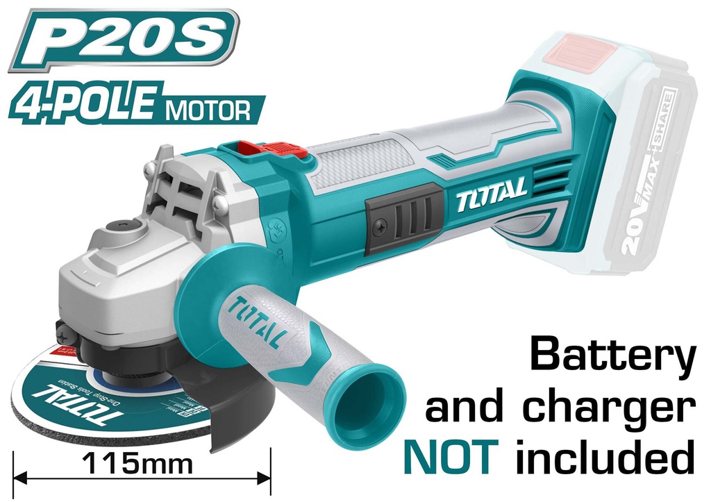 MEULEUSE D'ANGLE AU LITHIUM-ION 20V 
