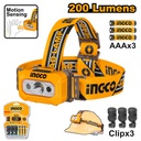 INGCO LAMPE FRONTALE À PILE  [HHL013AAA8]