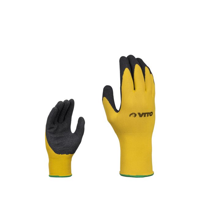 GANTS EN NITRILE  8" JAUNE - VITO