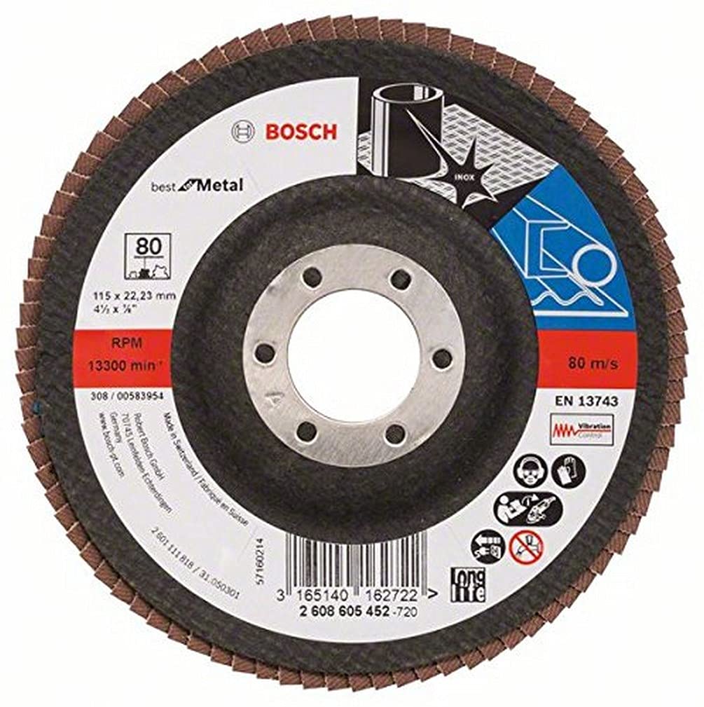 BOSCH PLAT LAMELLE 115MM INOX G80  [2608605452]