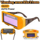 INGCO LUNETTES DE SOUDAGE AUTO-OBSCURCISSANTES [AHM111]