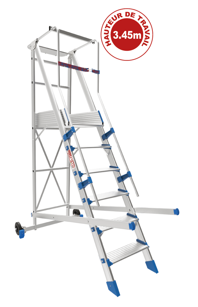 MARCHETTI ECHELLE PLATEFORME FORTEZZA 6 NORMÉ EN1004 