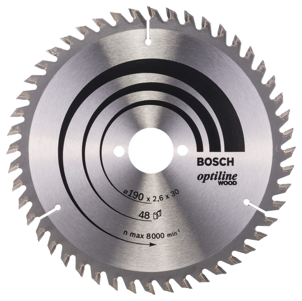 DISQUE BOSCH 190X2.6X30   48D