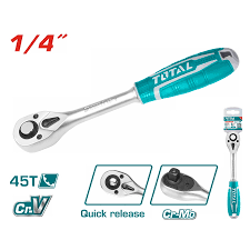 TOTAL ratchet handle 1/4"