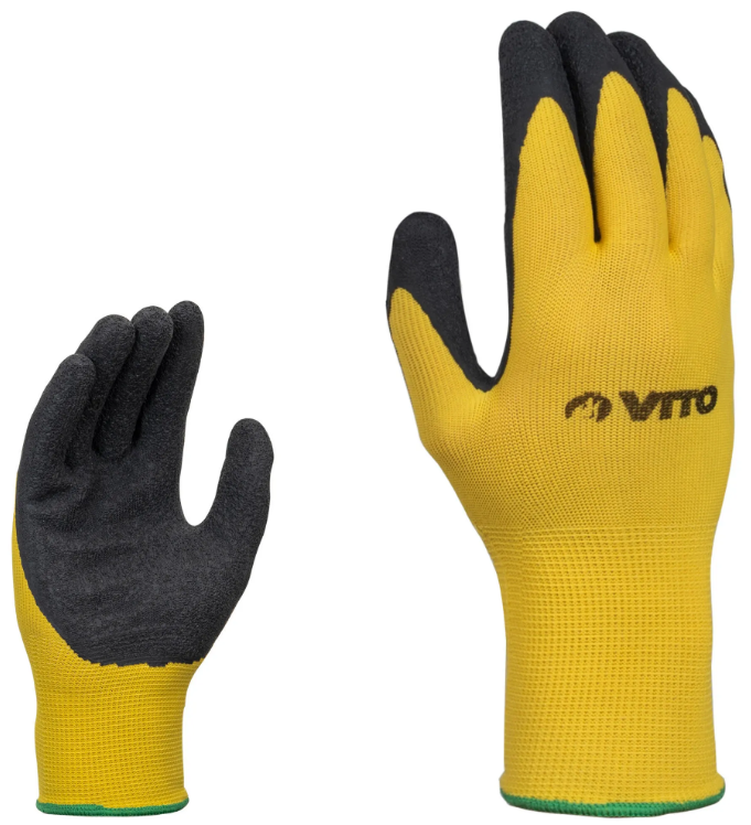 GANTS EN NITRILE  7" JAUNE