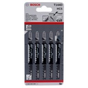 [2608630040] BOSCH شفرات منشار ترددي للخشب T 144 D HCS 5 قطع
