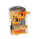 INGCO set of 8 T-handle TORX keys