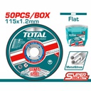TOTAL JEU DE 50 DISQUES DE COUPE EN METAL ABRASIF 
