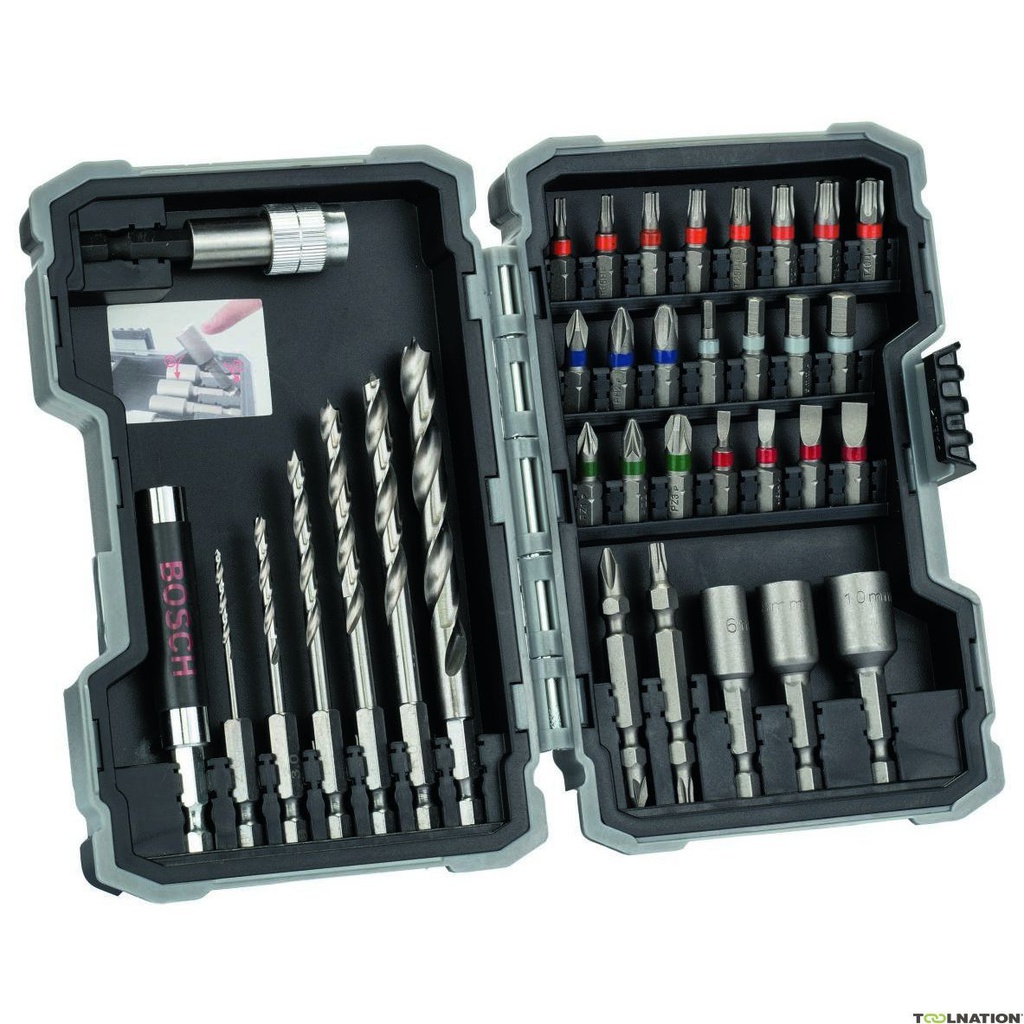 COFFRET D’EMBOUTS DE VISSAGE EXTRA-DURS, 35 PIÈCES BOSCH